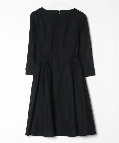 お値下 エムズグレイシー 異素材ウエストゴムワンピース 黒 38 お値下 エムズグレイシー 異素材ウエストゴムワンピース 黒 38 お値下