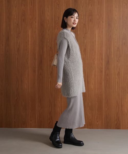 Bou Jeloud（ブージュルード） ワンピース シャギーチュニックリブ