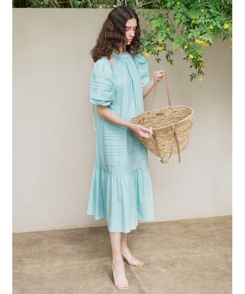 SNIDEL（スナイデル） コンビワンピース FREE ライトブルー レディース