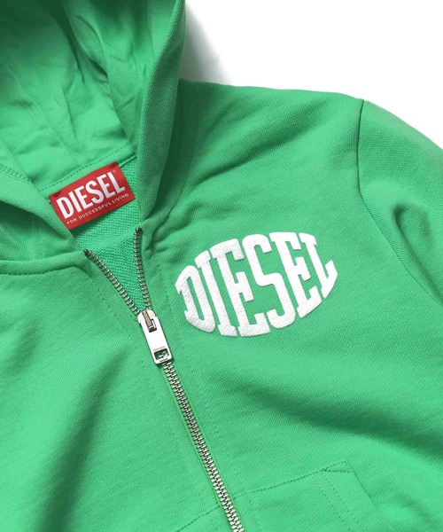 【Hiro】DIESEL　L-CARRSY　レザーパーカー　グリーン 中古・古着通販】DIESEL (ディーゼル) レザーパーカー グリーン サイズ