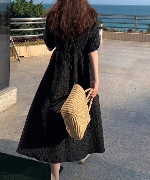 「LADY LIKE」 半袖ワンピース M ベージュ レディース_画像2