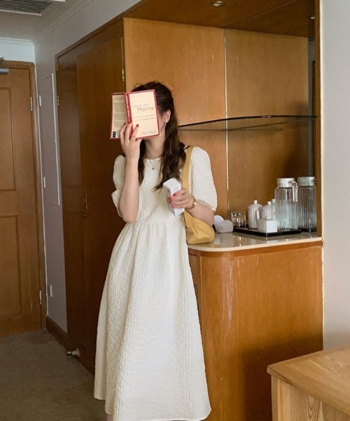 「LADY LIKE」 半袖ワンピース M ベージュ レディース_画像9