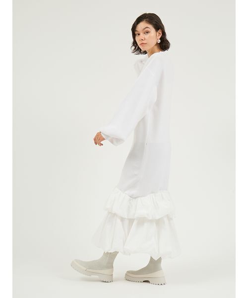 emmi ワンピース ニットタフタドッキングOP : ZOZOTOWN Yahoo!店