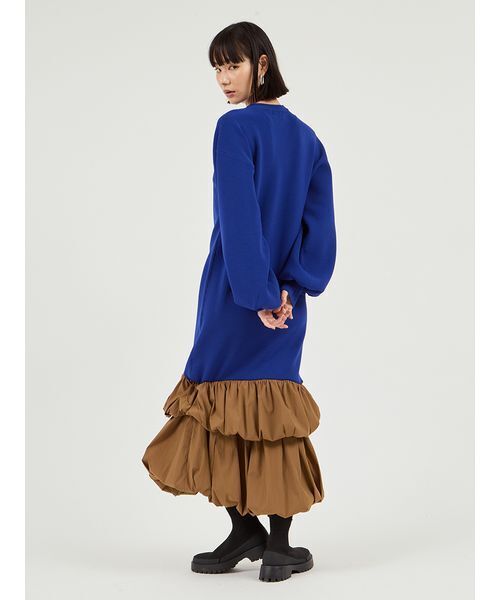 emmi ワンピース ニットタフタドッキングOP : ZOZOTOWN Yahoo!店