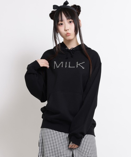 MILKショートパーカー MILK（ミルク） パーカー ショートパーカー レディース : ZOZOTOWN