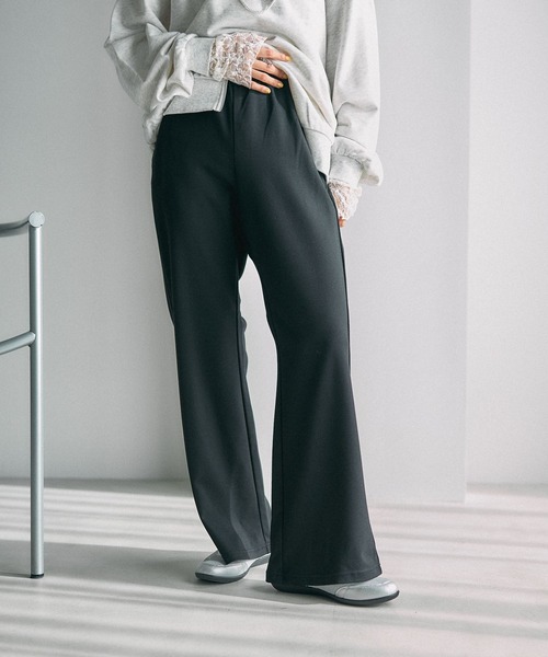 LEPSIM（レプシィム） パンツ ポンチフレアパンツ 630162 レディース