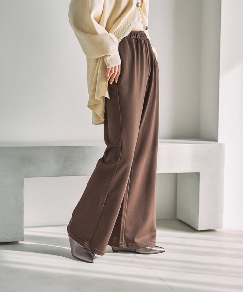 LEPSIM（レプシィム） パンツ ポンチフレアパンツ 630162 レディース