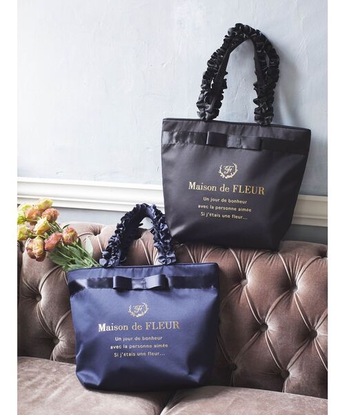「Maison de FLEUR」 トートバッグ FREE ブラック レディース_画像2