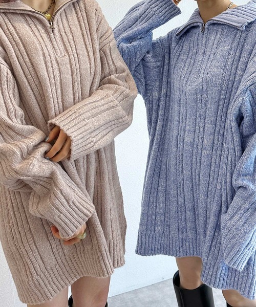 「w closet」 長袖ニット FREE イエロー レディース_画像10