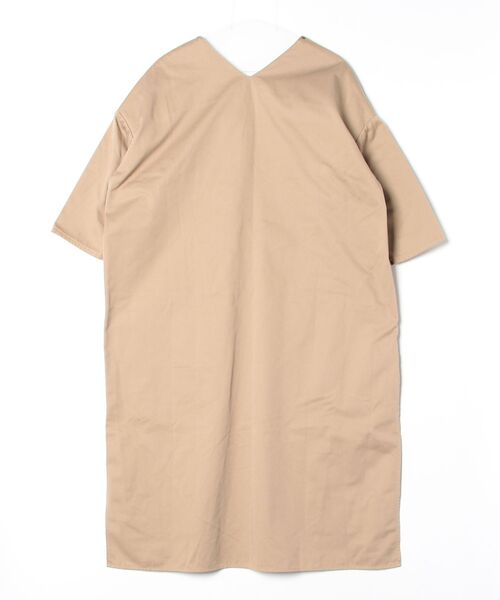 「k3」 長袖ワンピース「Dickiesコラボ」 S ベージュ レディース_画像2