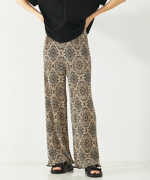 「abahouse mavie」 イージーパンツ フリー ブラック レディース_画像8