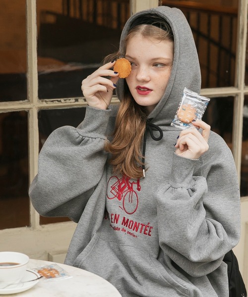 「BONLECILL」 プルオーバーパーカー FREE オートミール レディース_画像5