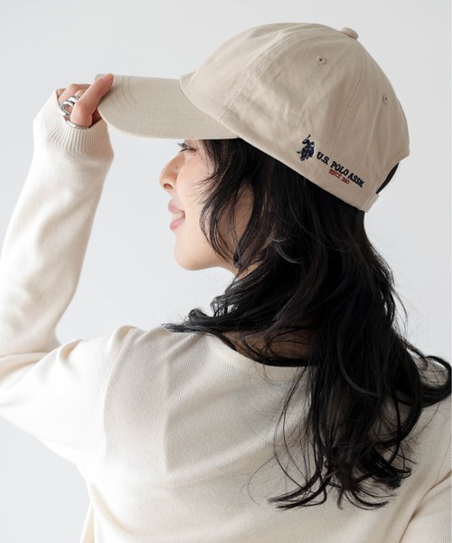 La-gemme（ラジェム） キャップ 帽子 U.S. POLO ASSN.サイドロゴ