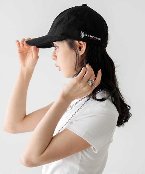帽子 lpdgem La-gemme（ラジェム） キャップ 帽子 U.S. POLO ASSN.サイドロゴ