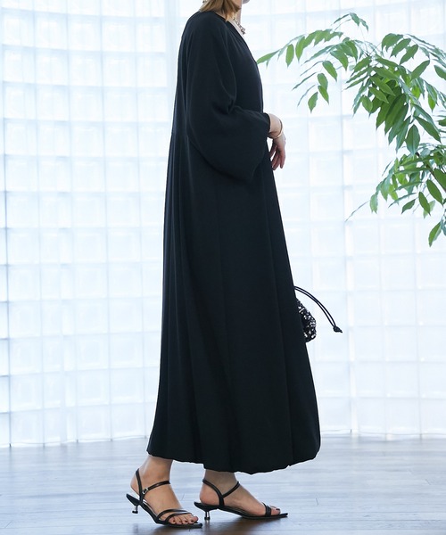 「un dix cors」 長袖ワンピース FREE ブラック レディース_画像5