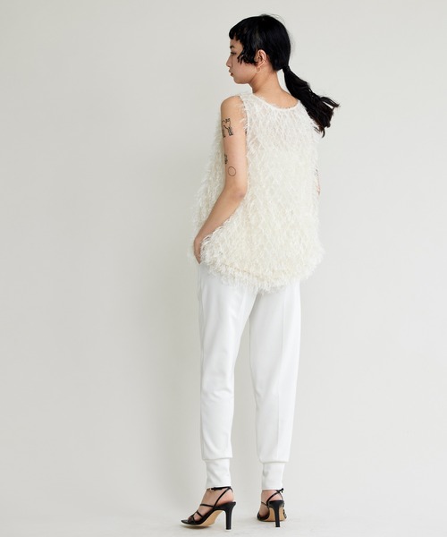 「NOISE MAKER」 イージーパンツ 34 ライトグリーン レディース_画像5