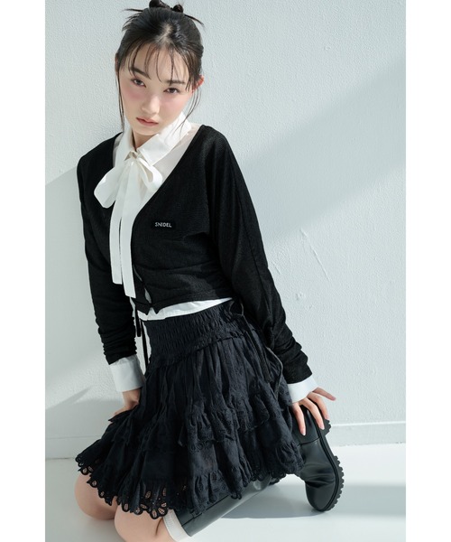 最終値下げ【新品未使用】SNIDEL バリエ フリル レイヤード ブラウス SNIDEL（スナイデル）の「バリエフリルレイヤードブラウス（シャツ
