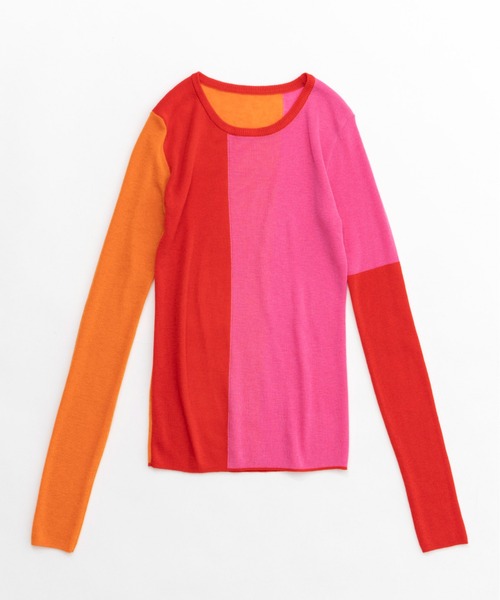 「MAISON SPECIAL」 長袖ニット FREE ピンク レディース_画像7