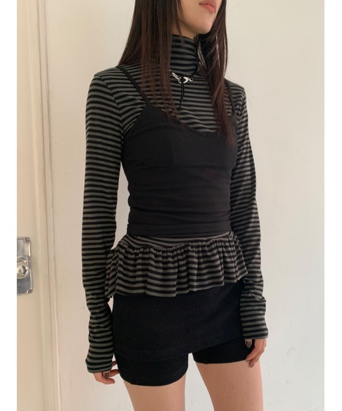 「Didot.showroom」 ショートパンツ FREE ブラック レディース Didot.showroomワイドカーフミドルブーツ 【公式通販】