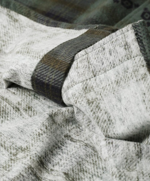 「ZIP FIVE」 「corisco」長袖ネルシャツ LARGE ネイビー メンズ_画像9