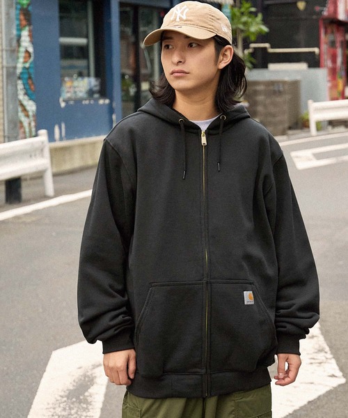Carhartt ブラック ジップアップパーカー Lサイズ Carhartt（カーハート） ジップアップパーカー L ネイビー メンズ