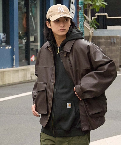「Carhartt」 ジップアップパーカー M ブラック メンズの画像