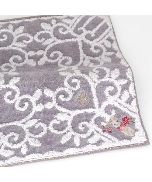 ANNA SUI（アナスイ） ハンカチ アニマル刺繍タオル ブラックスワン