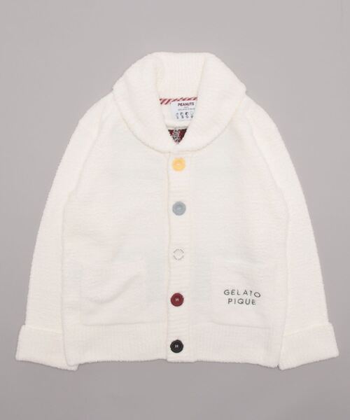 未使用 pique ボタン付きカーディガン グレー gelato pique（ジェラートピケ） カーディガン M-L グレー レディース