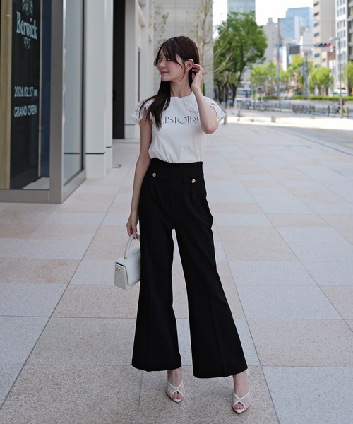 EIMY ISTOIRE（エイミーイストワール） スラックス パンツ BELL