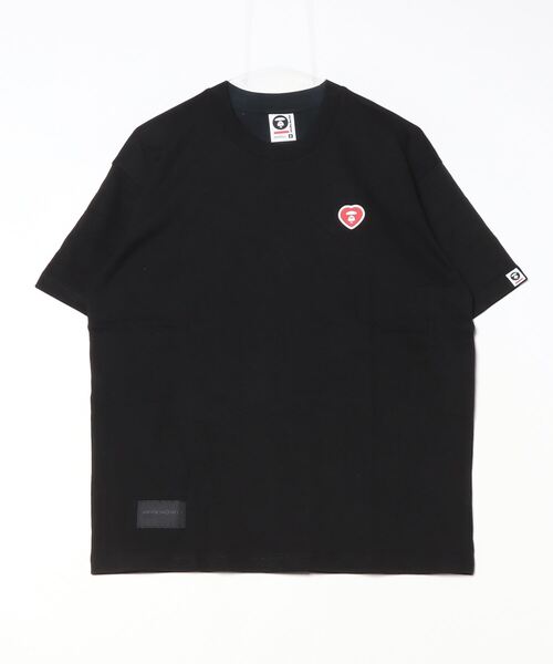 「AAPE BY A BATHING APE」 半袖Tシャツ SMALL ブラック メンズ_画像2