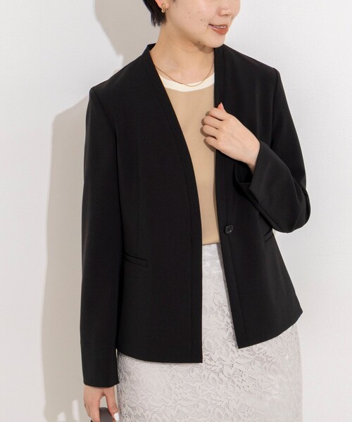 未使用 セオリーリュクス ウォッシャブルジャケットノーカラージャケット 24SS NOLLEY'S Sophi（ノーリーズソフィー） ジャケット ノーカラー