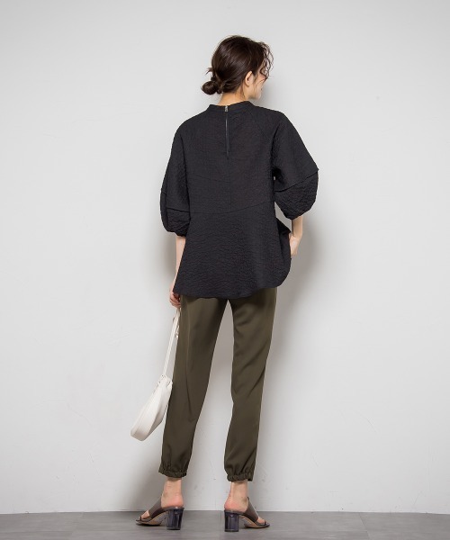「Droite lautreamont」 7分袖ブラウス M ブラック レディース_画像2
