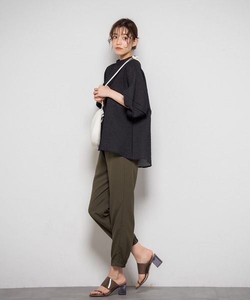 「Droite lautreamont」 7分袖ブラウス M ブラック レディース_画像3