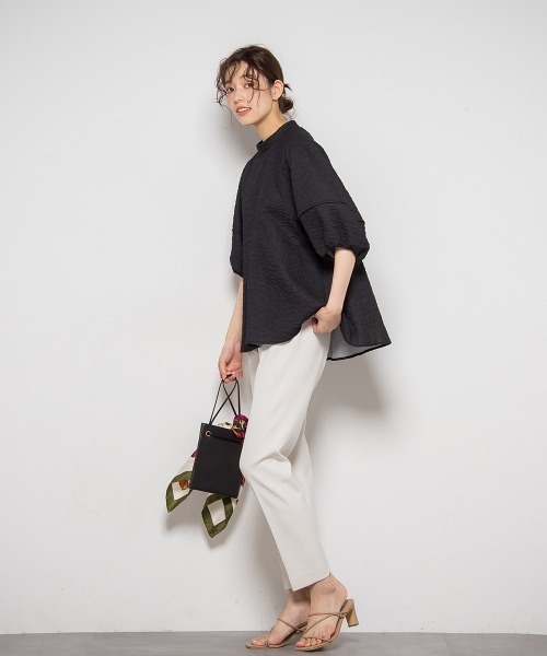 「Droite lautreamont」 7分袖ブラウス M ブラック レディース_画像5