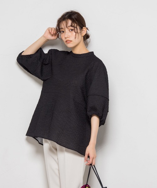 「Droite lautreamont」 7分袖ブラウス M ブラック レディース_画像8