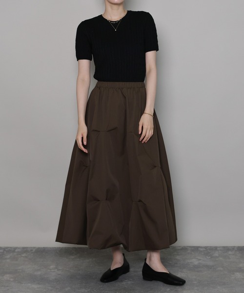 「J by blue」 半袖ニット MEDIUM チャコールグレー レディース_画像9