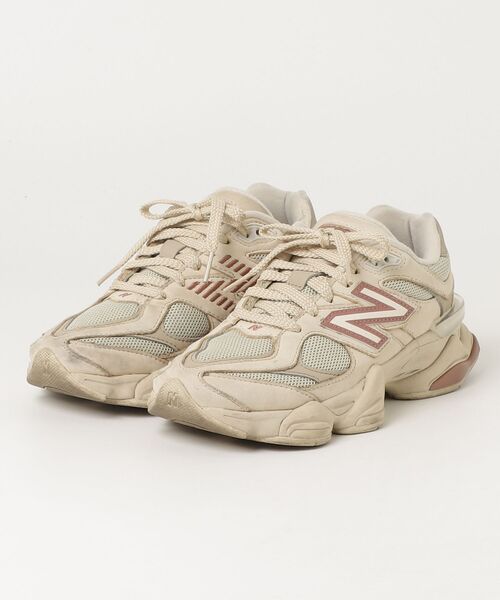 「New Balance」 ローカットスニーカー 23.0cm ベージュ レディース