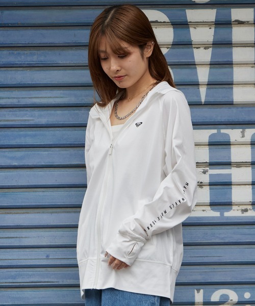 ROXY（ロキシー） パーカー uvカット HISTORICAL LOGO HOODIE ジップ