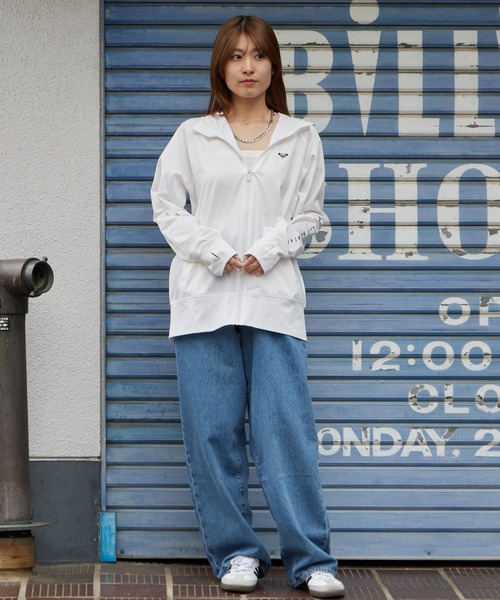 ROXY（ロキシー） パーカー uvカット HISTORICAL LOGO HOODIE ジップ