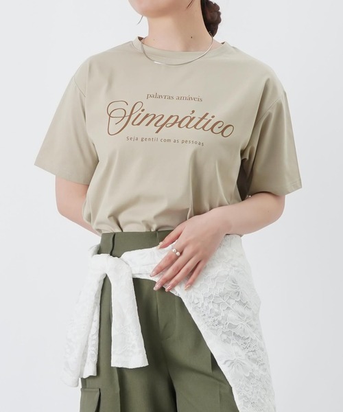 LADY LUCK LUCA（レディラックルカ） tシャツ 半袖 LC/LLL 筆記体ロゴT