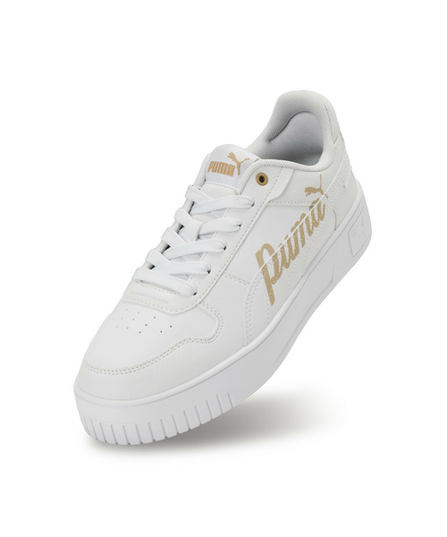 「PUMA」 ローカットスニーカー 22.0cm ホワイト×ブラック レディース_画像6