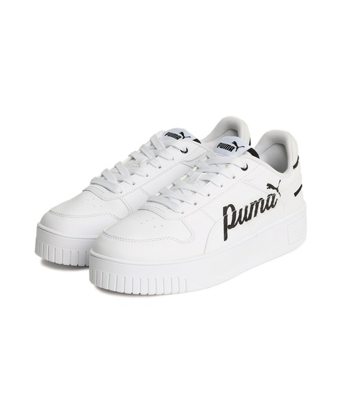 「PUMA」 ローカットスニーカー 22.0cm ホワイト×ブラック レディース_画像8