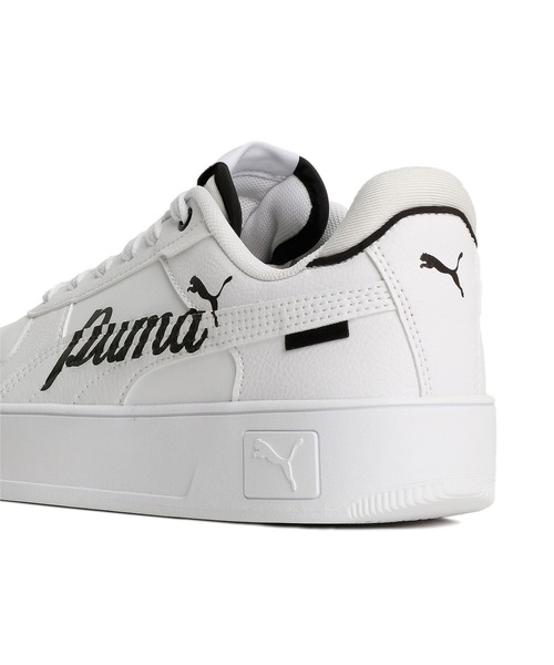 「PUMA」 ローカットスニーカー 22.0cm ホワイト×ブラック レディース_画像9