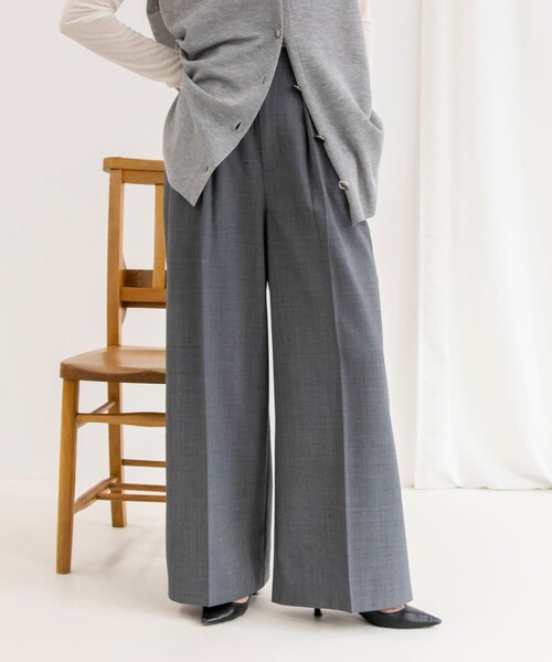 「NOLLEY'S」 パンツ 40 ネイビー レディース_画像8