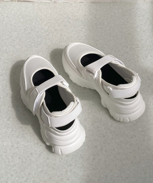 「Shoes in Closet」 ローカットスニーカー L ブラック×ホワイト レディース_画像9