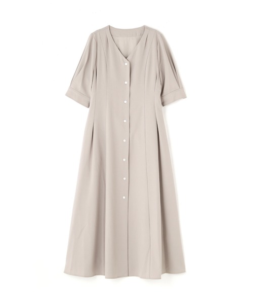 「N.(N. Natural Beauty Basic)」 半袖ワンピース MEDIUM ベージュ レディース_画像8
