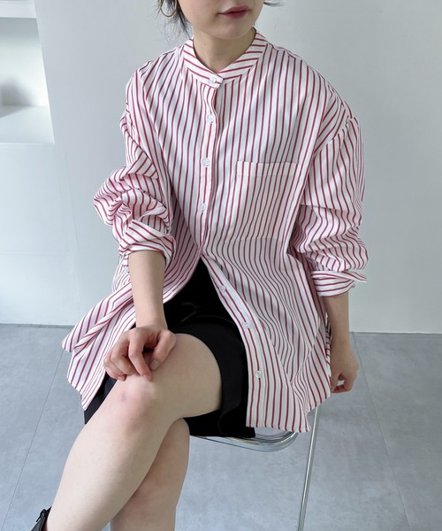 「feepur」 長袖ブラウス MEDIUM ブルー レディース_画像2