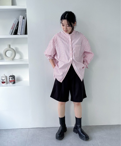 「feepur」 長袖ブラウス MEDIUM ブルー レディース_画像9