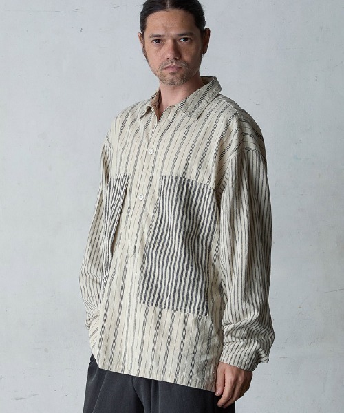 「EGO TRIPPING」 長袖シャツ 46(M) ベージュ メンズ_画像3