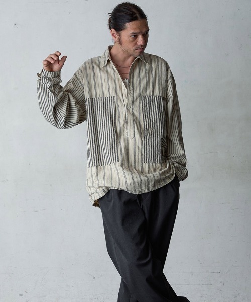 「EGO TRIPPING」 長袖シャツ 46(M) ベージュ メンズ_画像6